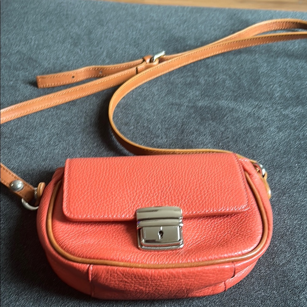 Valentina Vibrant Orange Crossbody Bag